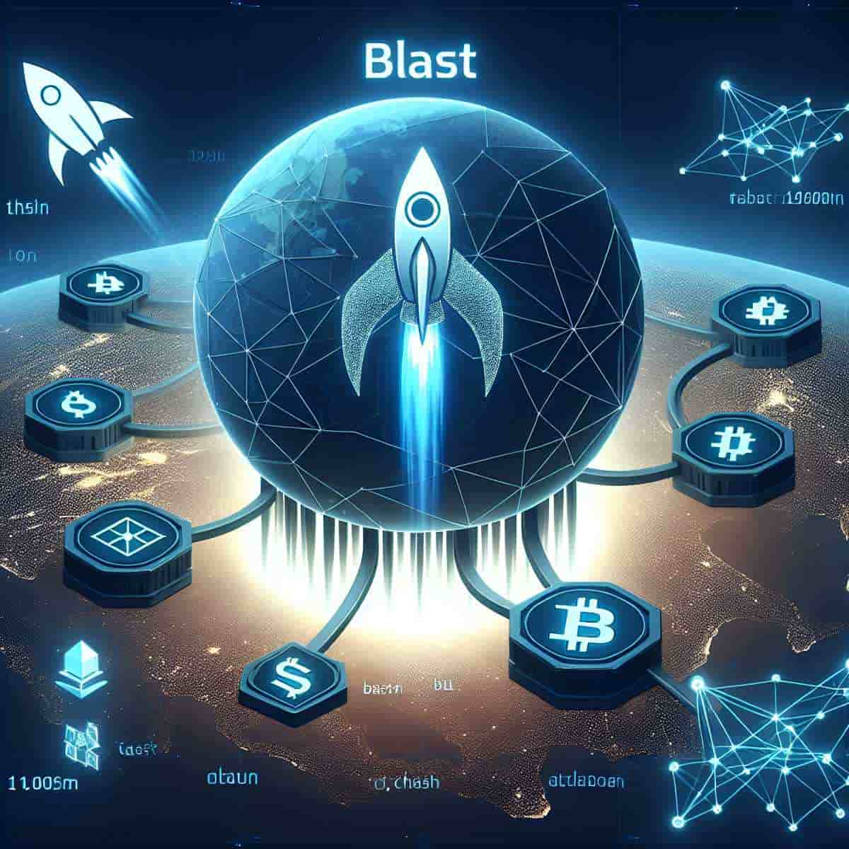 Grafische Darstellung des Blast-Blockchain-Netzwerks
