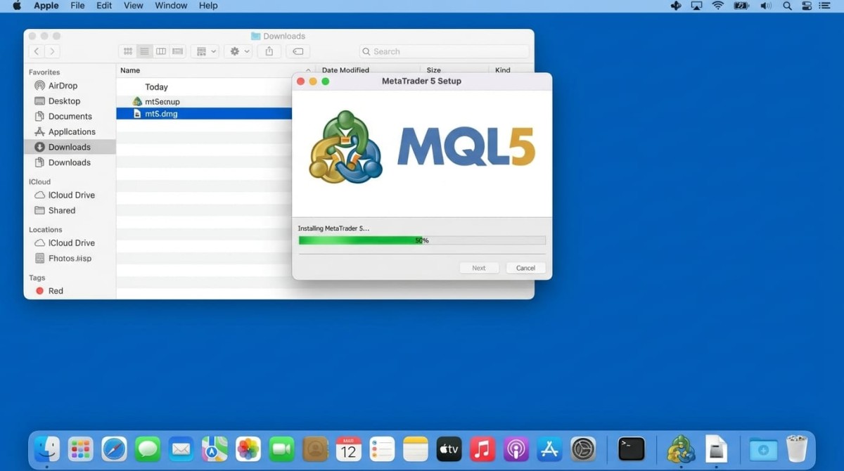MetaTrader 5 demo Mac installation