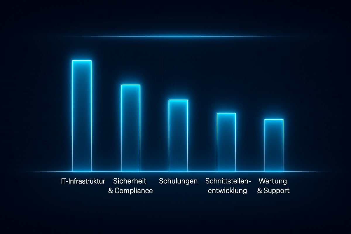 Digitale Kostenstruktur Balkendiagramm