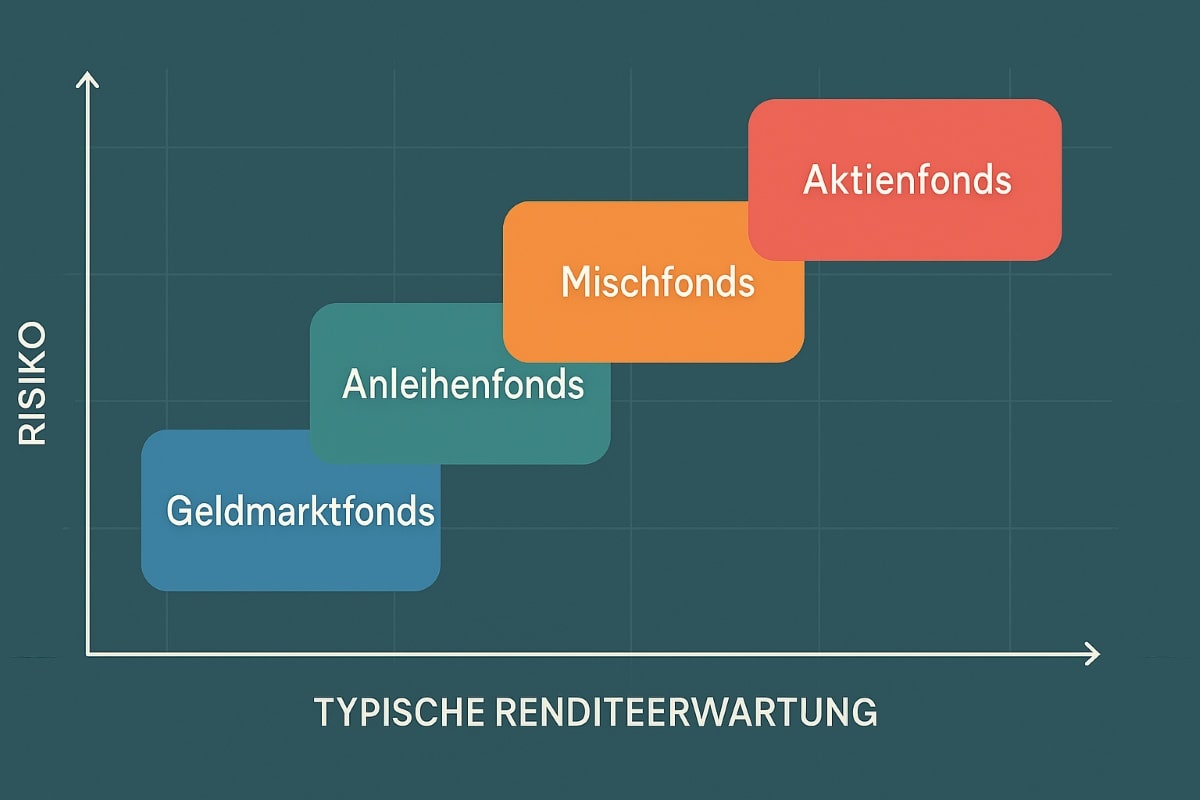 verschiedenen Fondstypen nach Risikoklassen