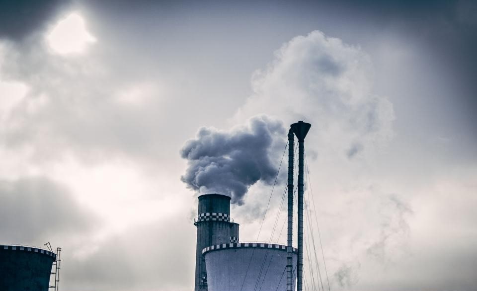 Industrie Smog belastet die Umwelt