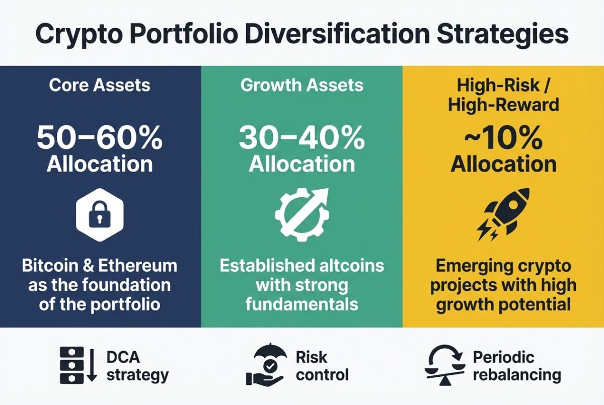 Infographie sur la diversification de portefeuille